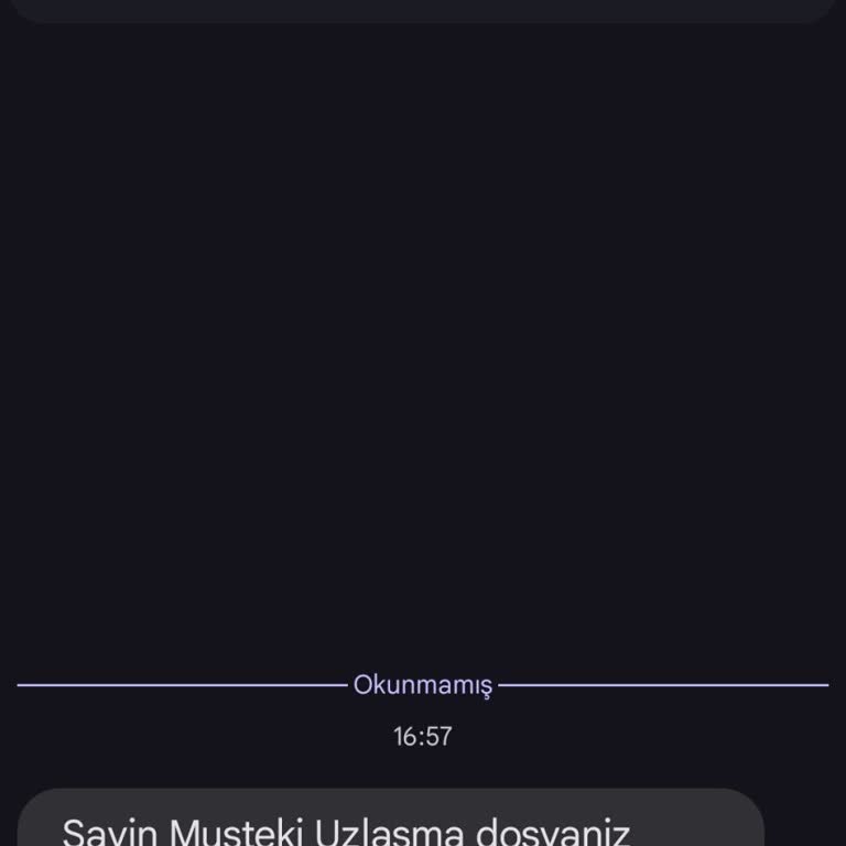Ekl Uzlaşma (SMS) Mesaj Geldi Hakkımda Herhangi Bir Dava Da Yok