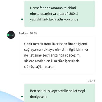 Baywin Ürün Gelmedi Ürün İadesi Gerçekleşmedi