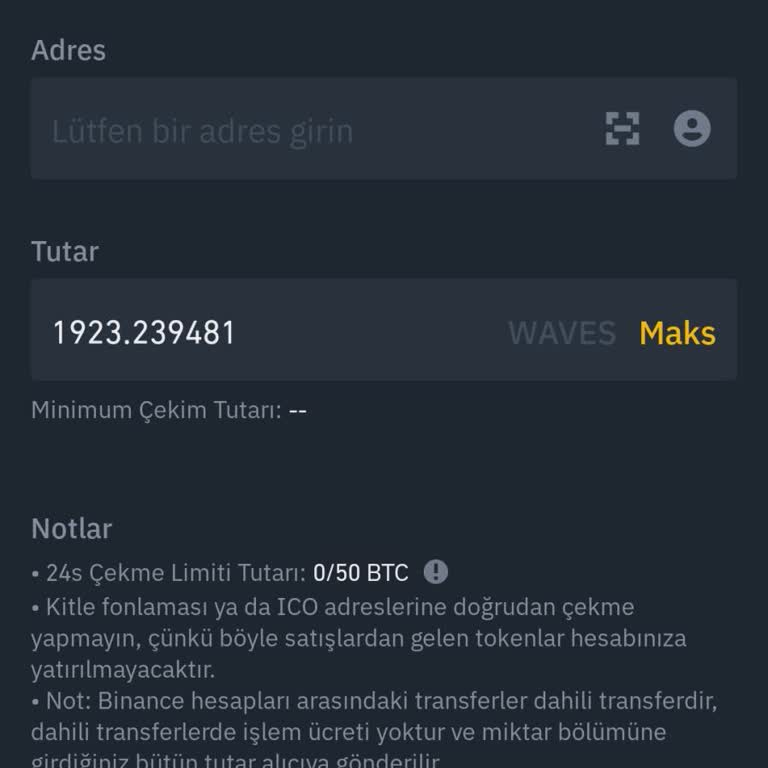 Binance TR Wawes Ten Paramı Kurtarın