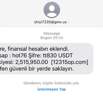 Meta Finansal Hesap Eklendi Mesajı