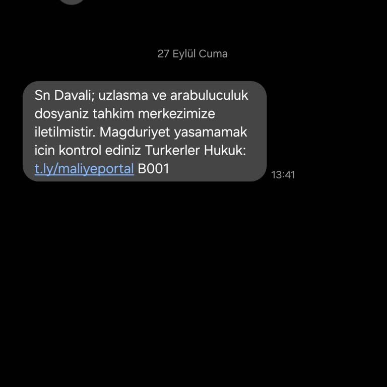 Türkerler Holding Türkerler Hukuk Tarafından SMS Hk.