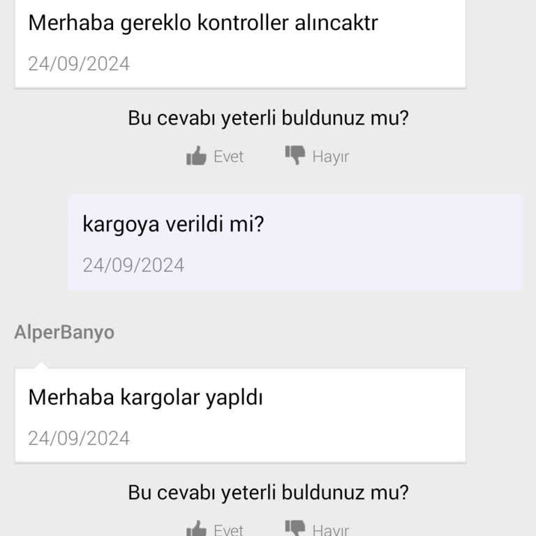 N11 Alper Banyo Adlı Satıcı Eksik Ürün Temini Yapmıyor