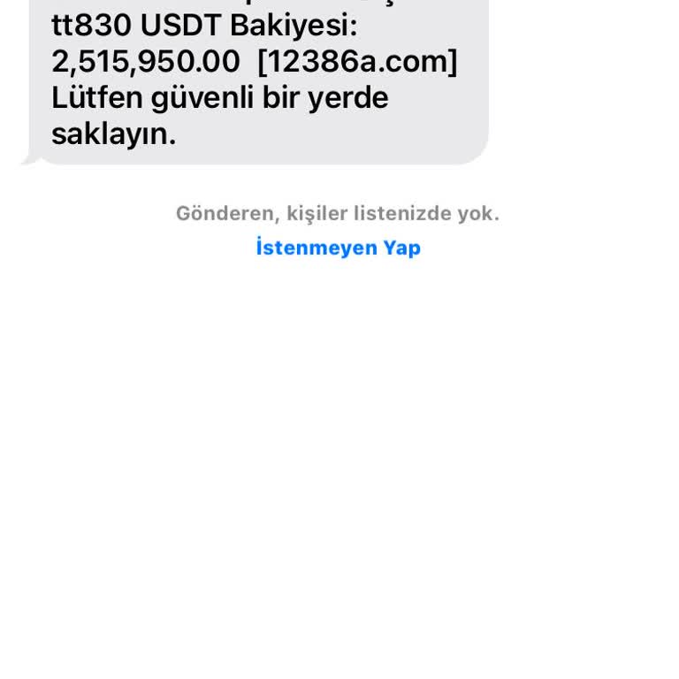 Meta Tanımadım Hesaptan Gelen SMS