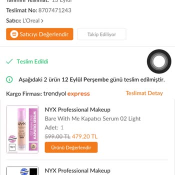 Loreal Paris Bitmiş Ya Da Orijinal Olmayan Ürün Gönderimi