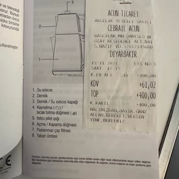 Arçelik Çay Makinesi Sürekli Arızalanıyor ve Yüksek Tamir Maliyetleri