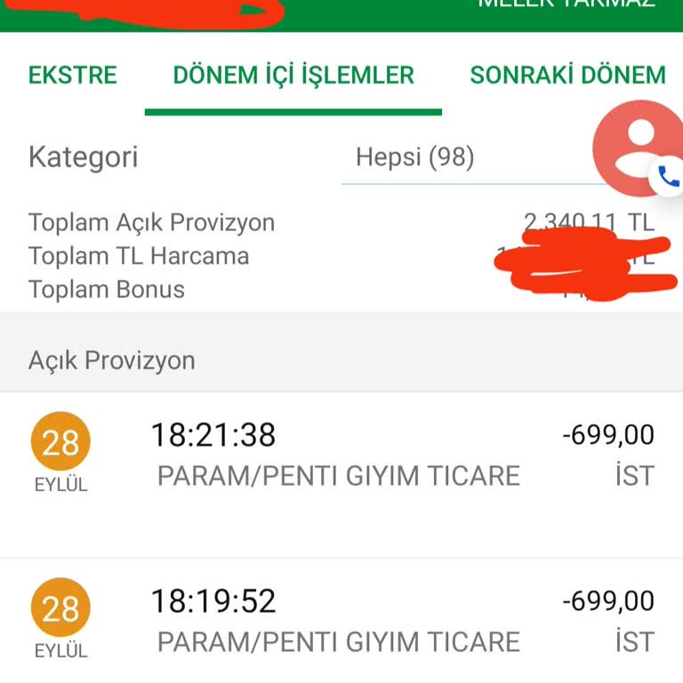 Penti Sipariş Oluşmadan 2kere Para Çekti