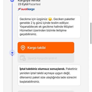 Hepsiburada Ve Sürat Kargo İle Teslimat Sorunu