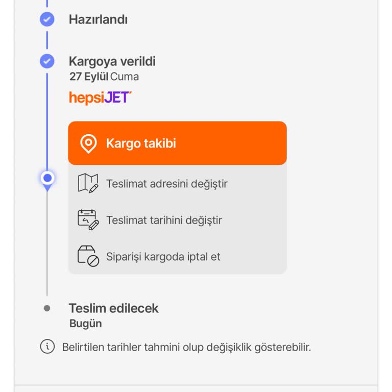 hepsiJET Hepsiburada Yarın Kapında Özelliğinin Doğru Olmaması
