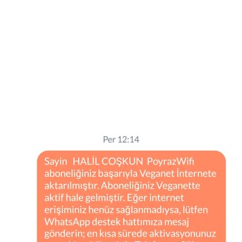 Veganet İnternet Bağlantısı Yapmıyor