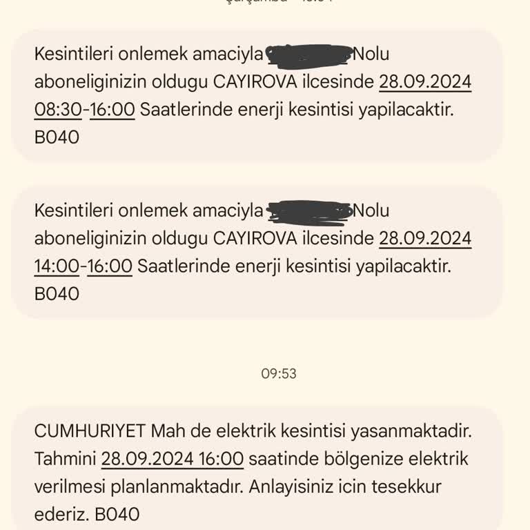 SEDAŞ Planlı Plansız Elektrik Kesintisi