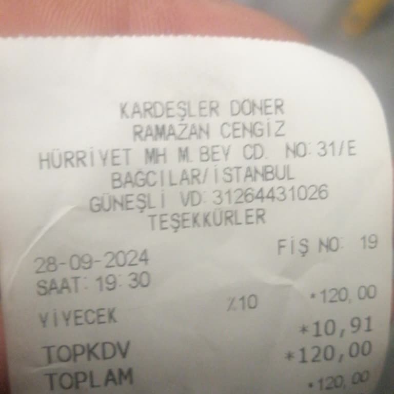 Kardeşler Kebap Döner Salonu (İstanbul) Hijyen Sorunu!