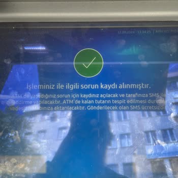 Yapı Kredi ATM Paramı Yuttu