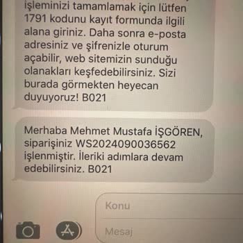 eKuralkan Sipariş İptali Talebi