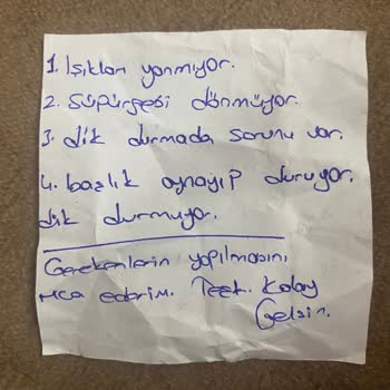 Heifer Süpürge Teknik Servise Gönderdiğim Ürün Kırılıp Gönderilmiş