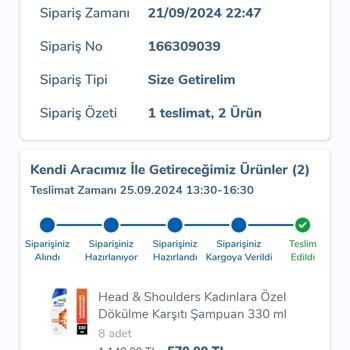 Carrefour SA Sanal Market Yanlış Gönderdikleri Ürünü Değiştirmiyor
