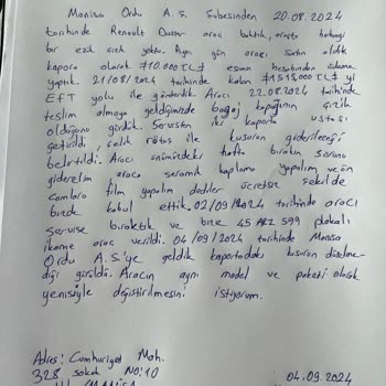 Renault Mais - Renault Ordu Aş Kaporta Kusurlu Aracı Bize Sattılar.