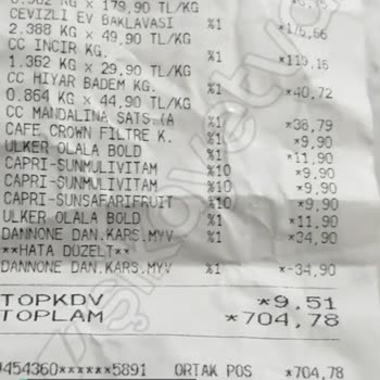 Tansaş Gross Fiyat Farklı Manav Reyonunda!