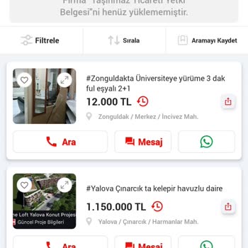 Hepsiemlak'ta Kaçak Emlakçı