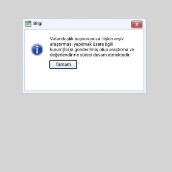 Nüfus ve Vatandaşlık İşleri Vatandaşlık Başvurum İlerlemiyor