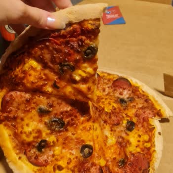 Domino's Pizza Sipariş Buz Gibi Geldi