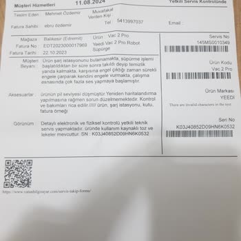 Vatandan Alınan Yeedi Marka Robot Süpürge