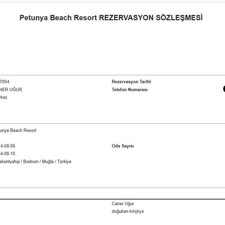 Petunya Beach Resort Hijyen Sorunları Ve İade Sürecindeki Mağduriyet