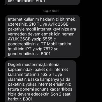 Türk Telekom'dan Türkiye'deyken Türkiye'ye Hoşgeldiniz Mesajı Almak