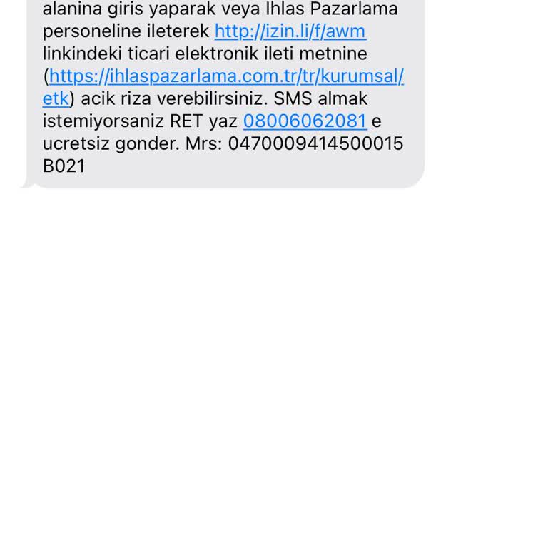 İhlas Pazarlama KVKK Hk