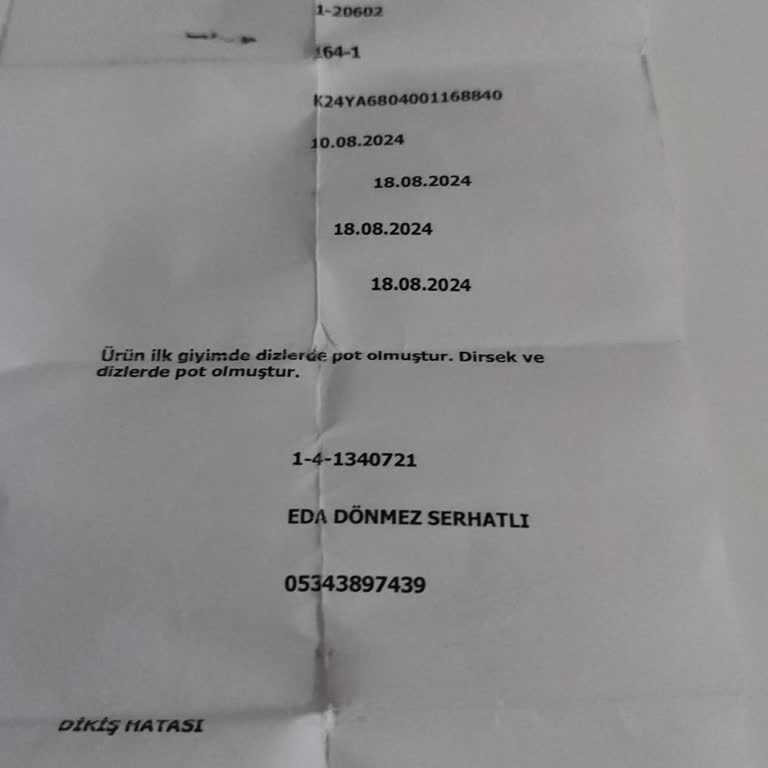 Armine Ürünüm Hala Gelmediğinden Para İadesi