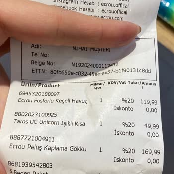 Ecrou Kasada Farklı Fiyat Çıkması