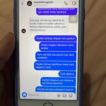 Mandalina Giyim Şikayet Var Lütfen İlgilenir Misiniz