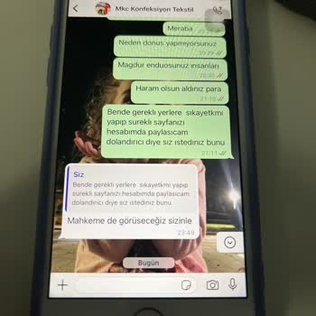 Mandalina Giyim Şikayet Var Lütfen İlgilenir Misiniz
