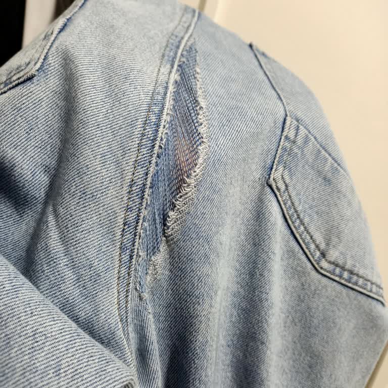 Mavi Pantolon Yırtık