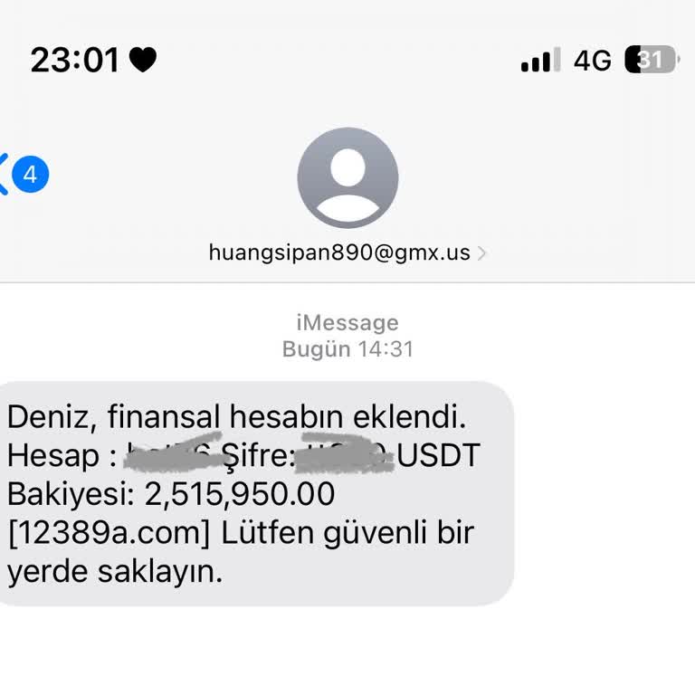 Meta Gmx. Us Mail Tarafından Tarafıma Gelen Mesaj