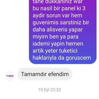 Butik Ponçik Butik Poncik'ten Alışveriş Sonrası Yaşanan Sorunlar