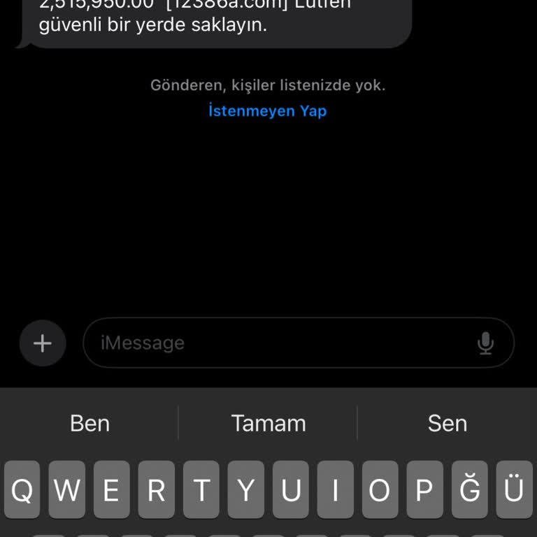 Meta Tarafıma Gelen Alakam Ve Bilgim Olmayan Bir Bilgilendirme Mesajı
