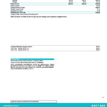Türk Telekom İnternet Ücretinin Yüksek Olması