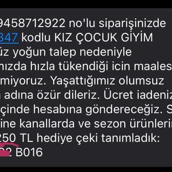 GAP Dalga Geçer Gibi Sipariş İptal Eden GAP!