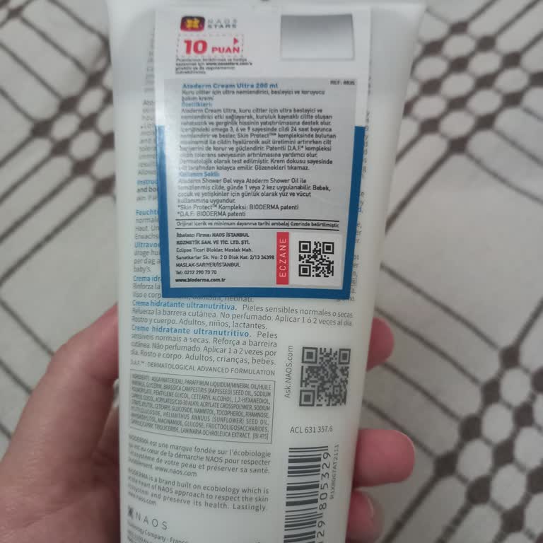 Bioderma Atoderm Creme Ultra Komedon Ve Sivilce Yaptı