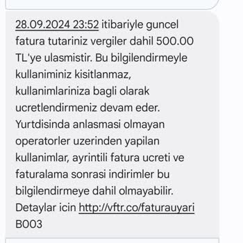 Vodafone İzinsiz Üyelik Ve Fatura Sorunu