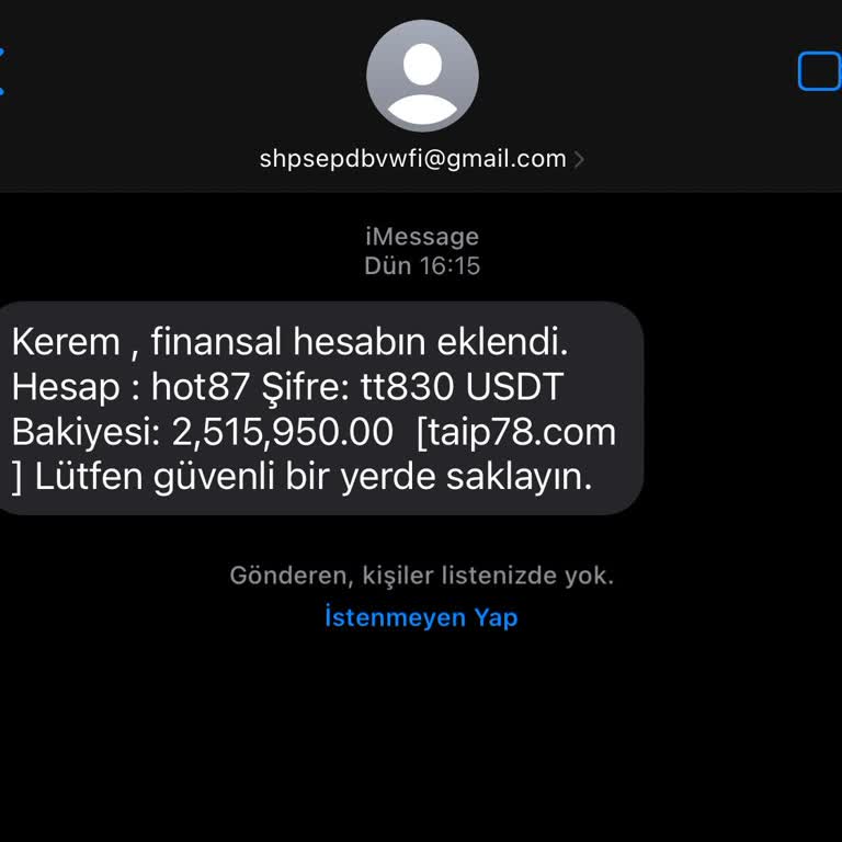 İPhone Tanımadığım Birinden Gelen Mesaj Sorumluluk Kabul Etmiyorum
