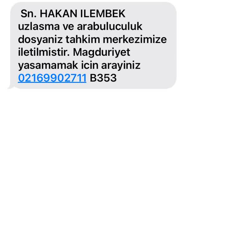 E.UZLASMA (SMS) Ekl Uzlaşma İle İlgili