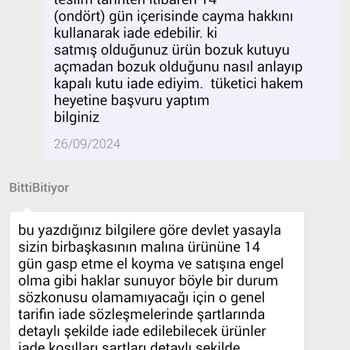N11 BittiBitiyor Bozuk Telefon Satıp İade Almıyor