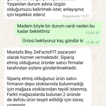 DeFacto Fıt Beceriksizliği