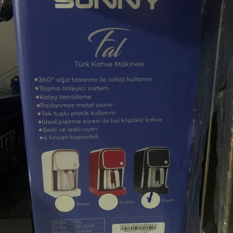 Sunny Türk Kahvesi Makinesi Pişmanlıktır