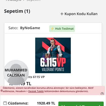 Bynogame Vp Alınmıyor