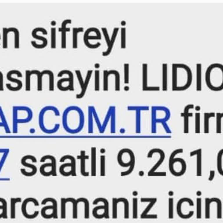Lidio Hesap.com Habersiz Hesabımdan Para Çekme
