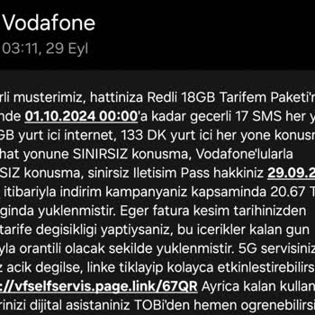 Vodafone'un Taahhüt ve Kota Sorunu