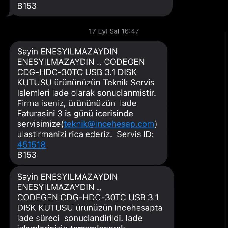 İncehesap Amazon Para İadesi Yapılmadı
