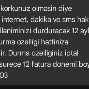 Vodafone Redli'de Ücretsiz Durma ve İnternet Hediyesi Sorunu